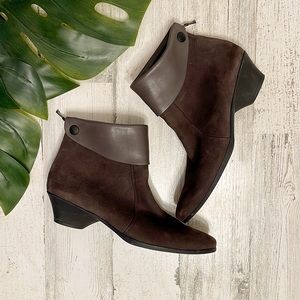 Arche Eylvir brown Nubuck back-zip Ankle Boot